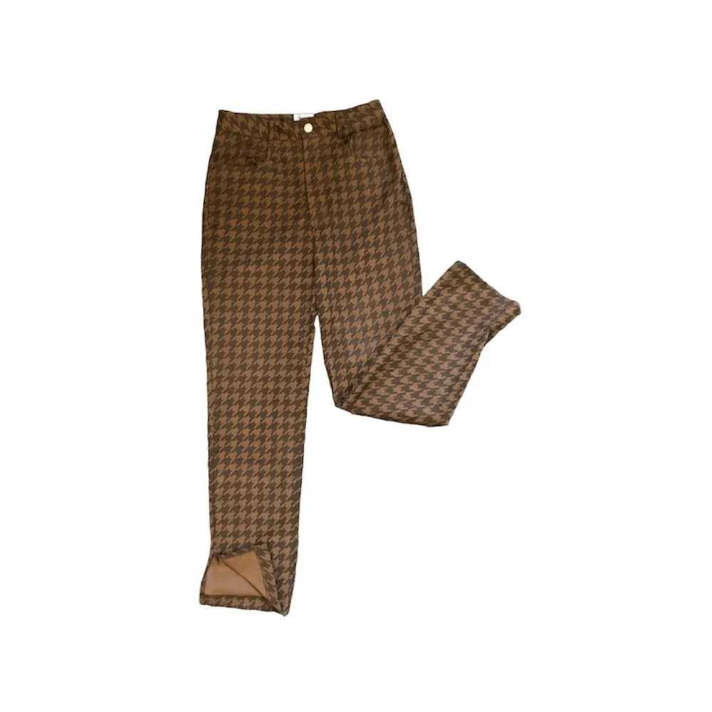 Princess Polly Houndstooth Cotton Pants US 6